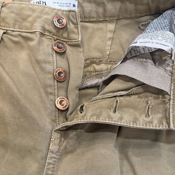 Zara high waisted baggy pants size 0 - Picture 4 of 5